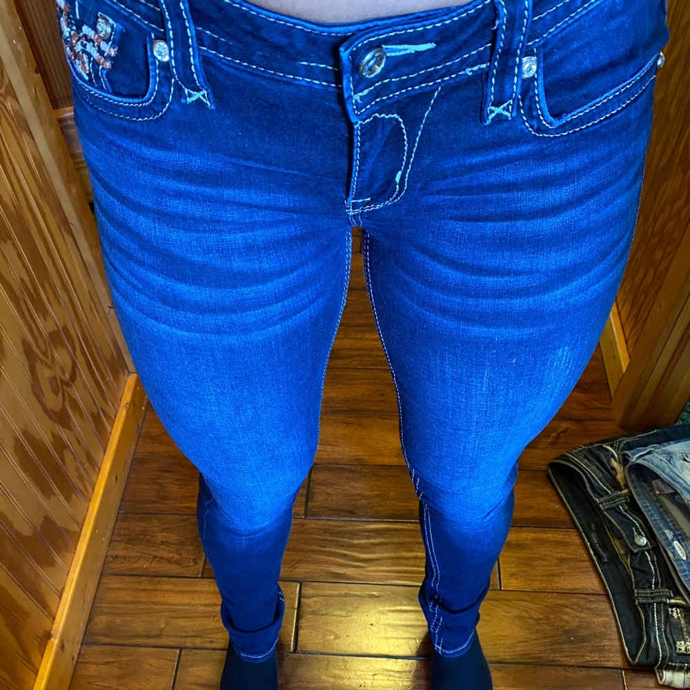 Rock revival size 27 dark skinny jeans